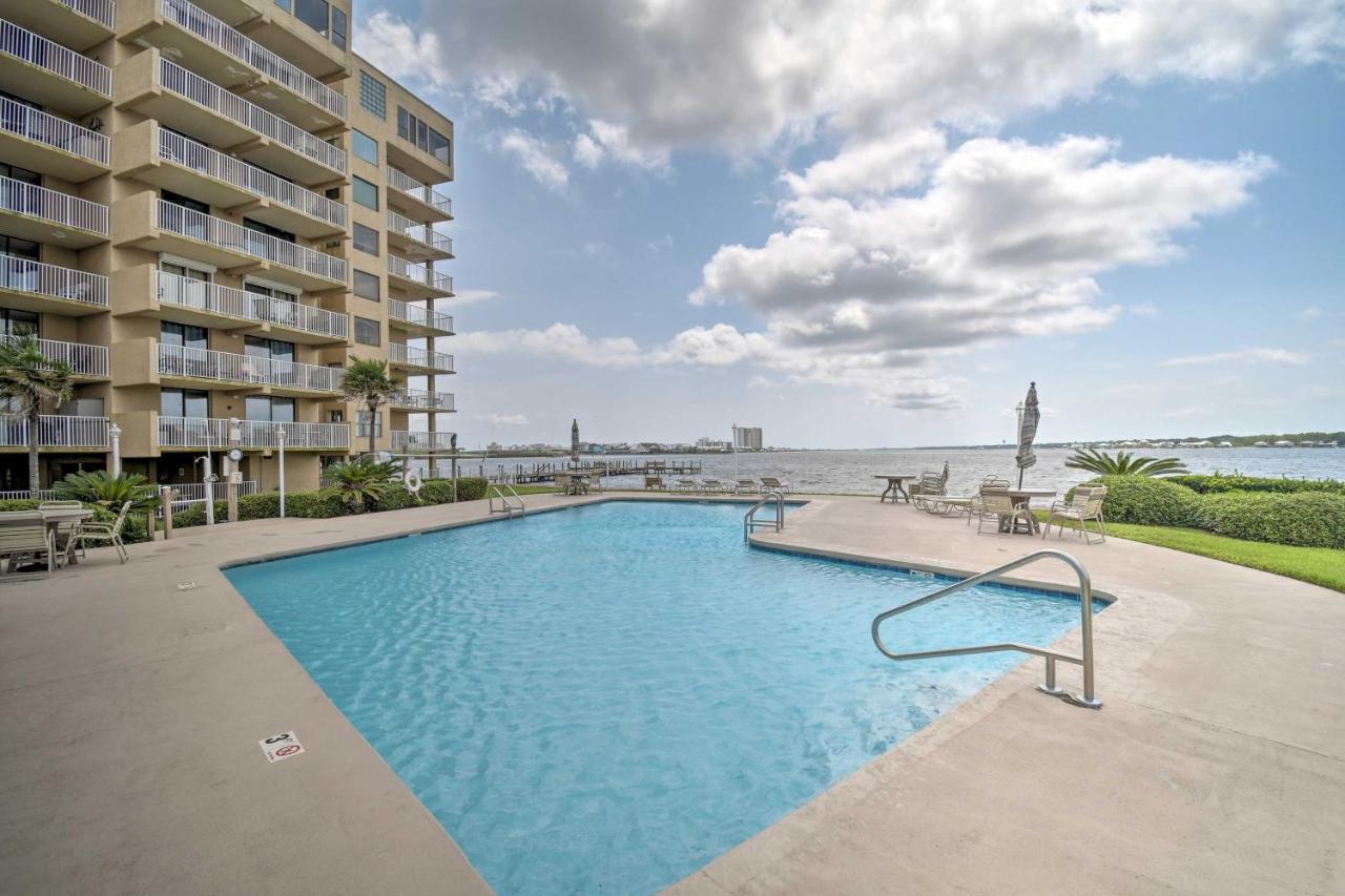 Waterfront Gulf Shores Condo With Patio, Pier And Pool Exterior photo