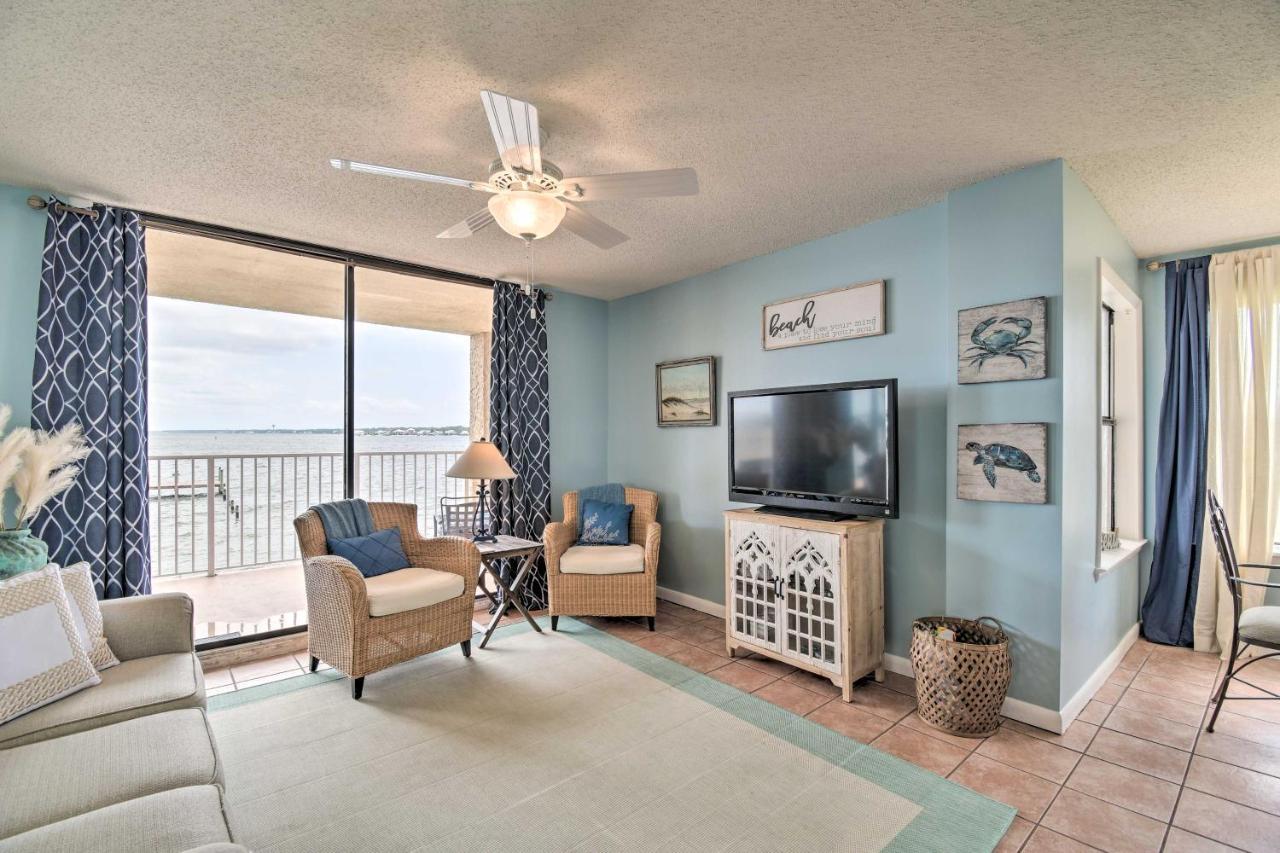 Waterfront Gulf Shores Condo With Patio, Pier And Pool Exterior photo