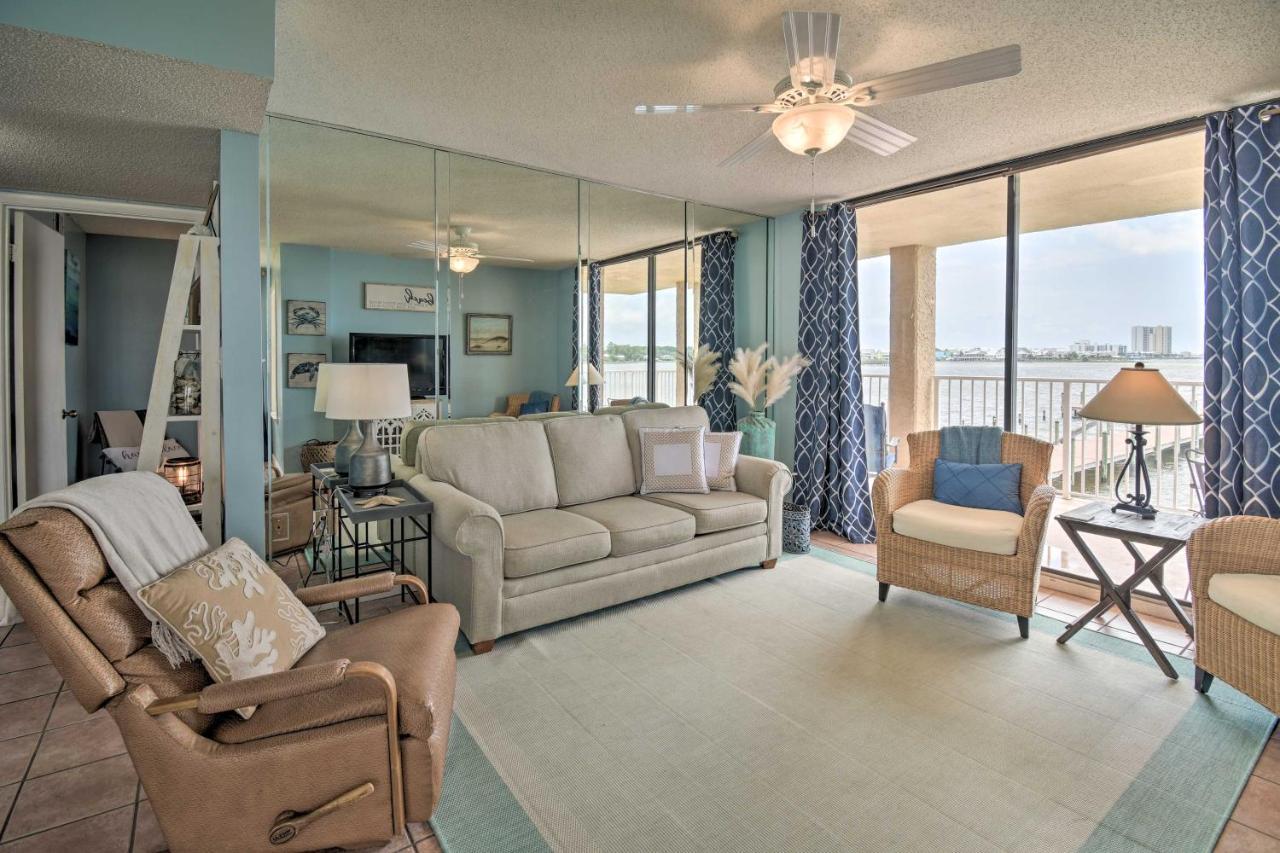 Waterfront Gulf Shores Condo With Patio, Pier And Pool Exterior photo