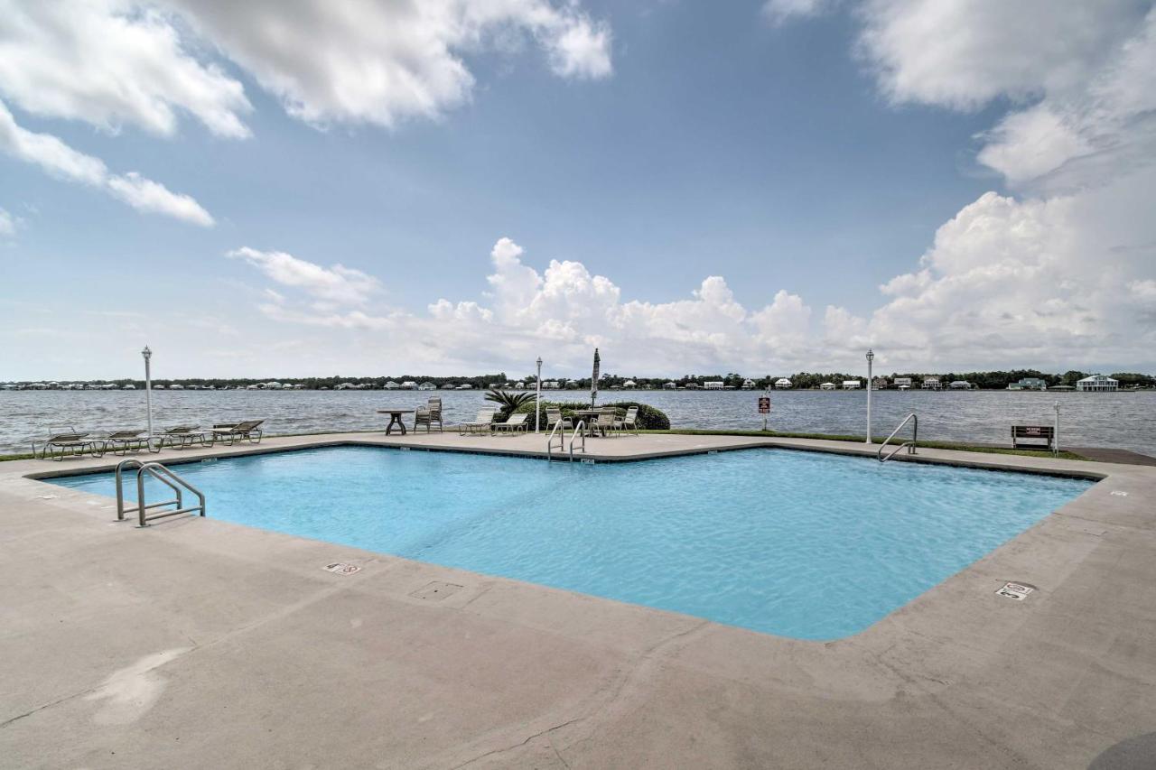 Waterfront Gulf Shores Condo With Patio, Pier And Pool Exterior photo