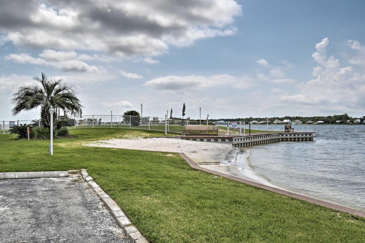 Waterfront Gulf Shores Condo With Patio, Pier And Pool Exterior photo