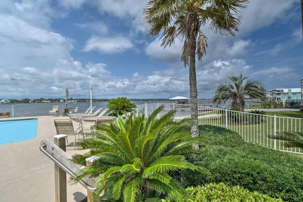 Waterfront Gulf Shores Condo With Patio, Pier And Pool Exterior photo