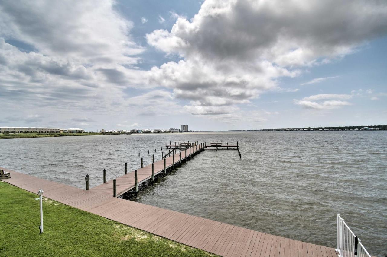 Waterfront Gulf Shores Condo With Patio, Pier And Pool Exterior photo