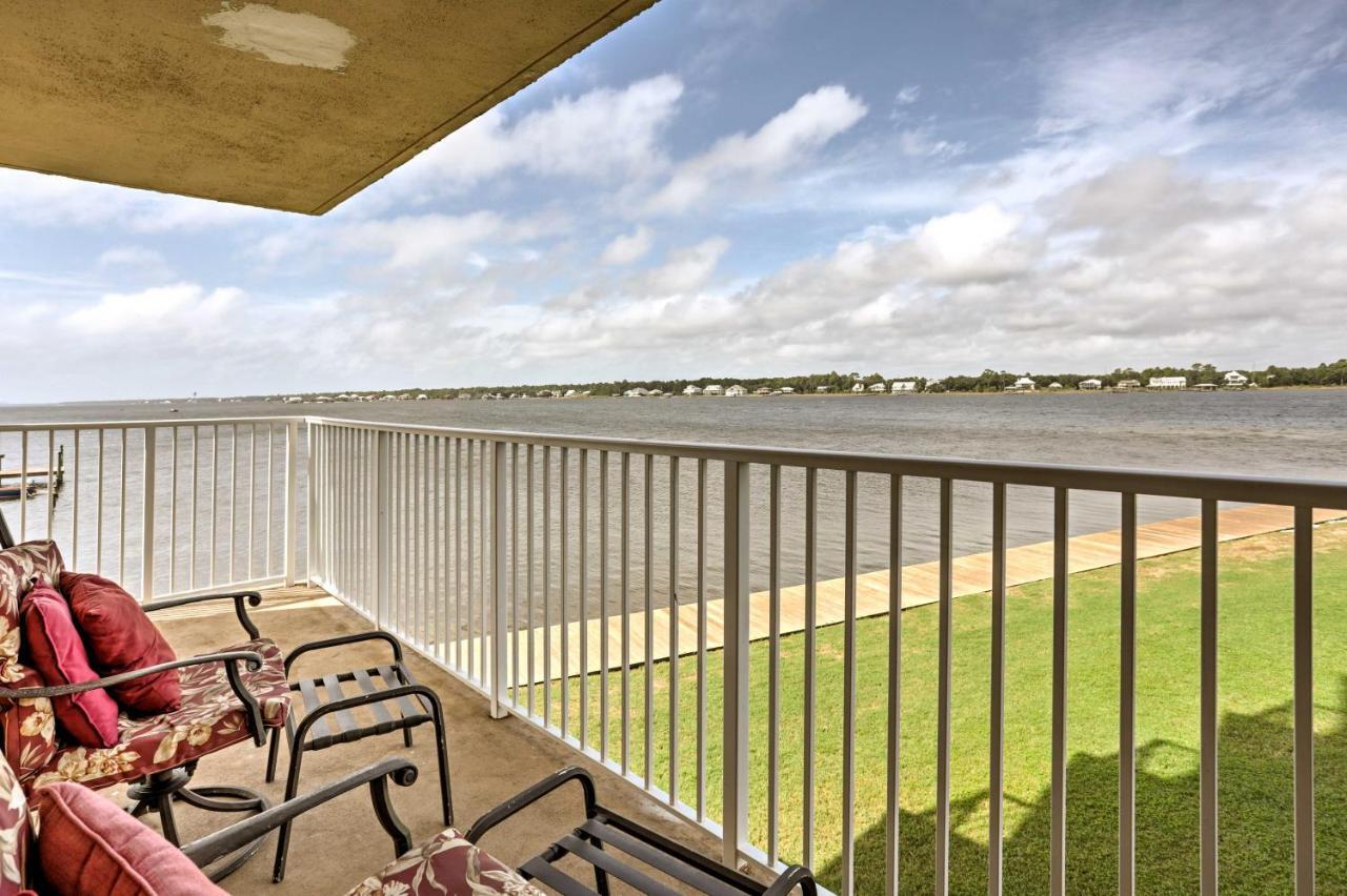 Waterfront Gulf Shores Condo With Patio, Pier And Pool Exterior photo